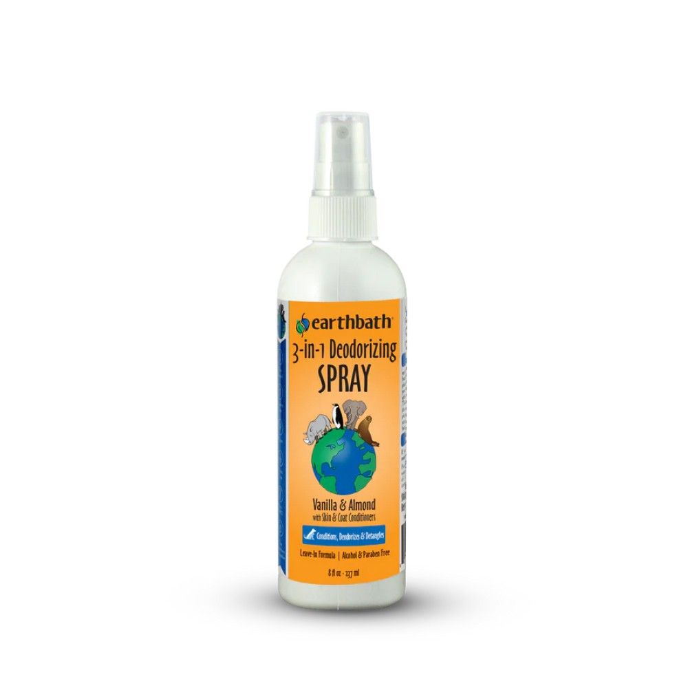 Earthbath, Vanilla & Almond 3-in-1 Deodorizing Spray, 8 oz 