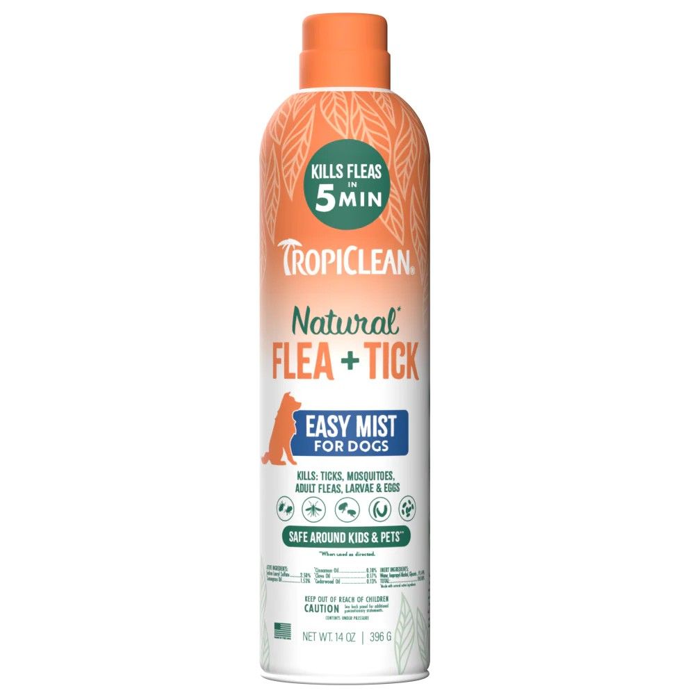 Tropiclean, Natural Flea & Tick Dog & Home Easy Mist Spray, 14 oz