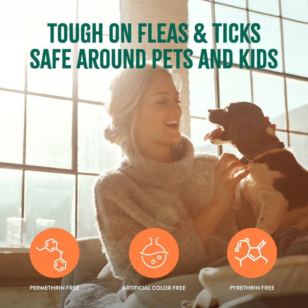 Tropiclean, Natural Flea & Tick Pet & Bedding Spray for Dogs, 32 oz