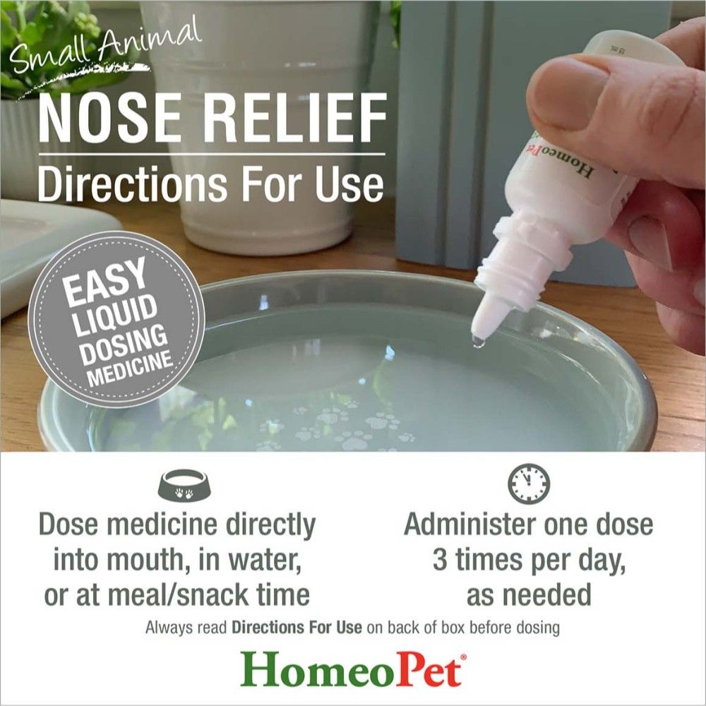 Homeopet, Small Animal Nose Relief, 15 ml