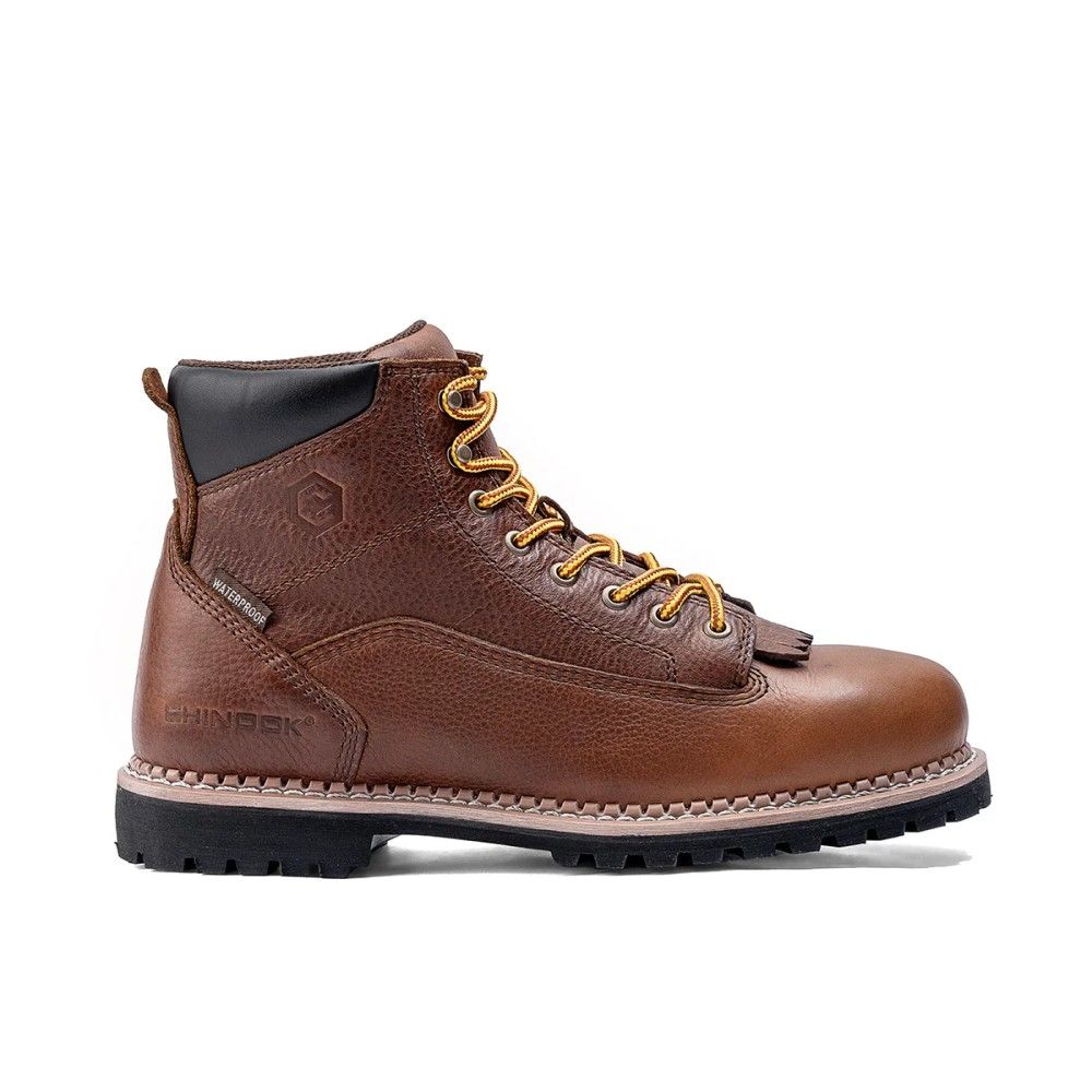 Chinook, Men's Brown 6" Logger Waterproof Work Boot