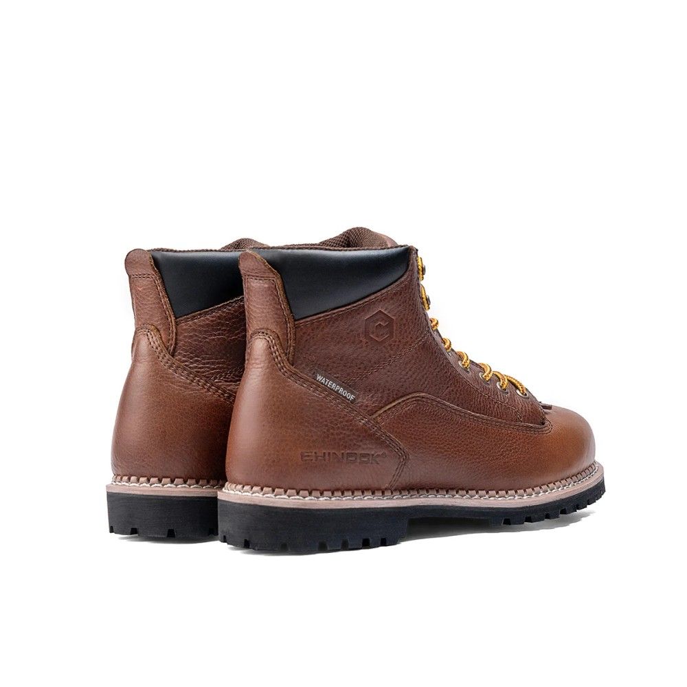 Chinook, Men's Brown 6" Logger Waterproof Work Boot