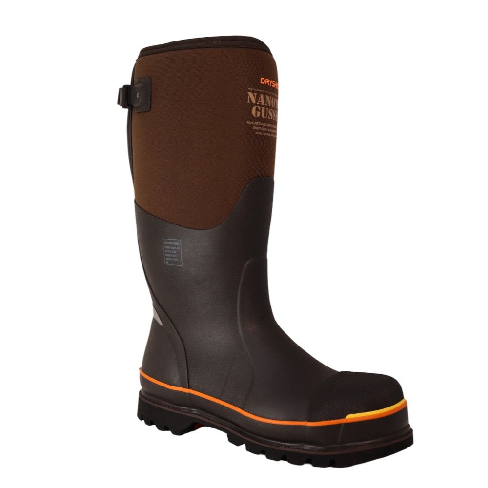 Dryshod, Men's Brown Nanotoe Protective Gusset Work Boot