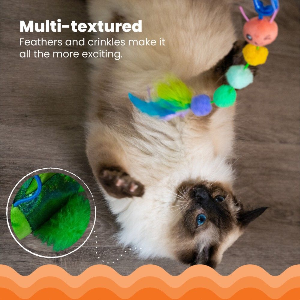 Outward Hound, Tail Teaser Ground Prey Interactive Cat Wand Toy