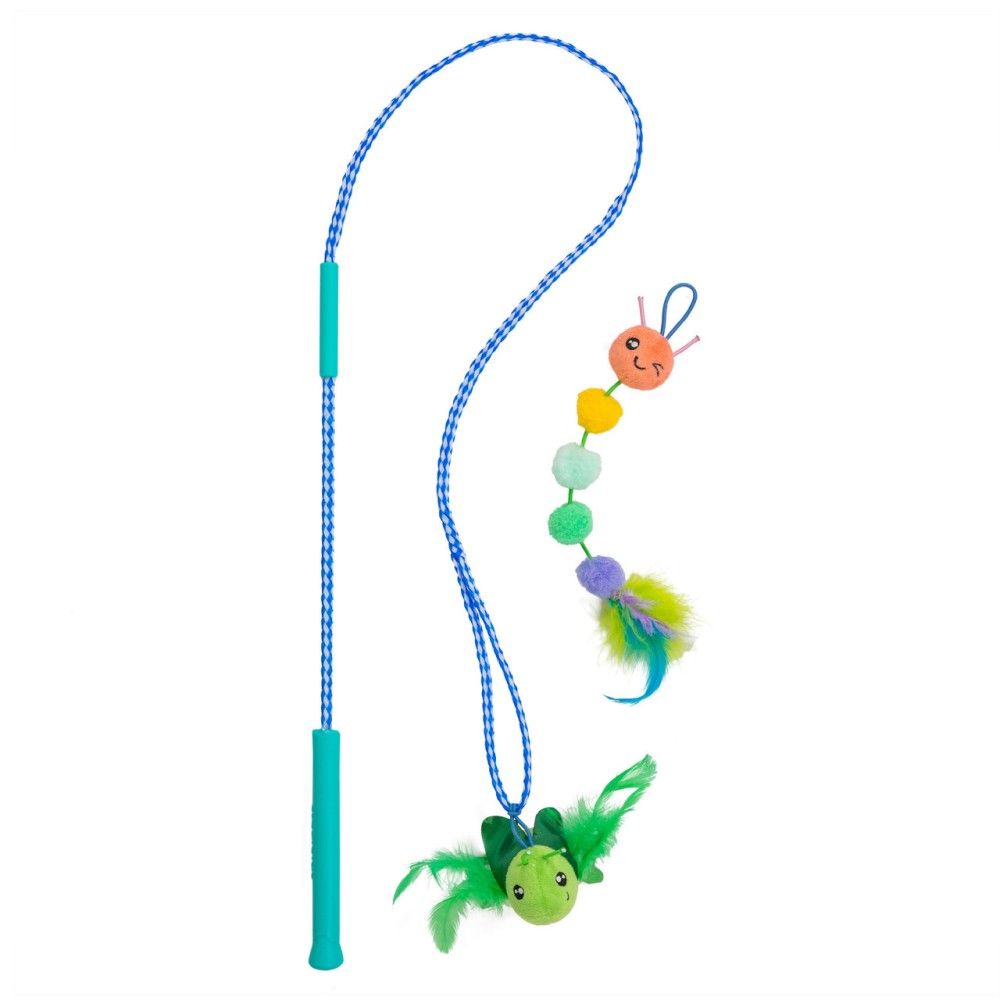 Outward Hound, Tail Teaser Ground Prey Interactive Cat Wand Toy