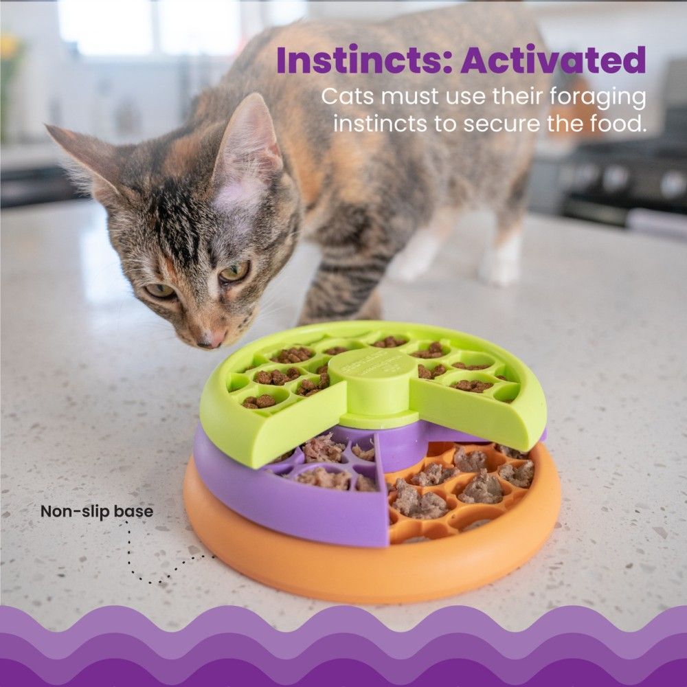 Outward Hound, Kitty Lickin' Layers Cat Fun Feeder Treat Puzzle