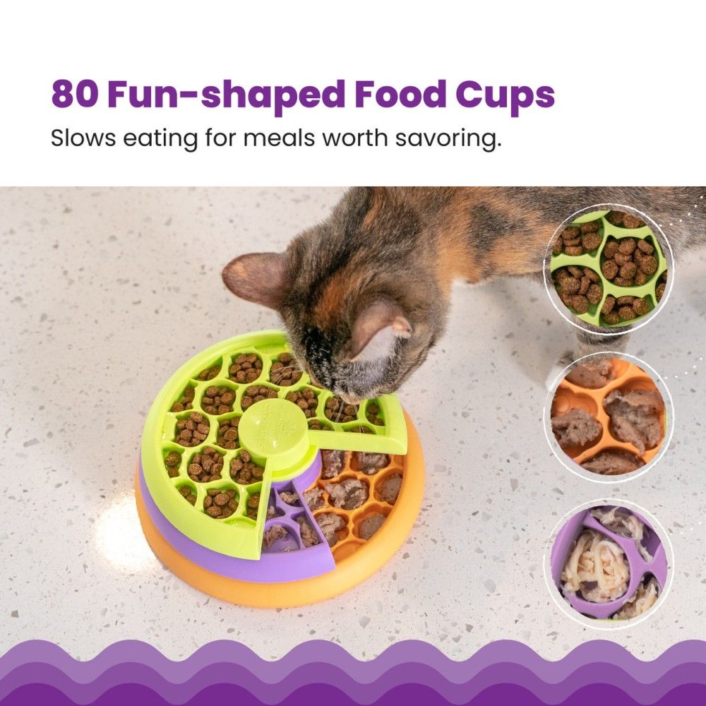 Outward Hound, Kitty Lickin' Layers Cat Fun Feeder Treat Puzzle