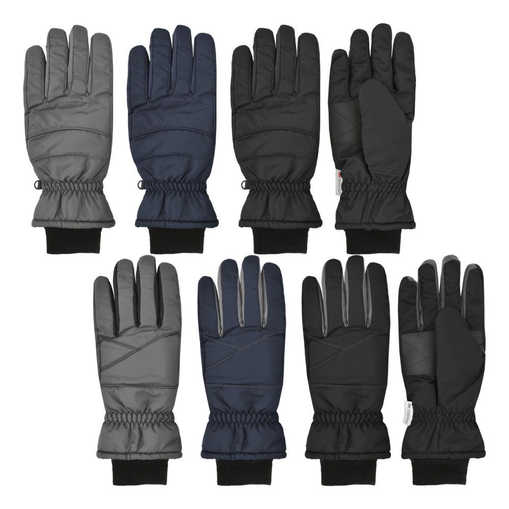 GRAND SIERRA, Men's Assorted Taslon Thinsulate Ski Glove