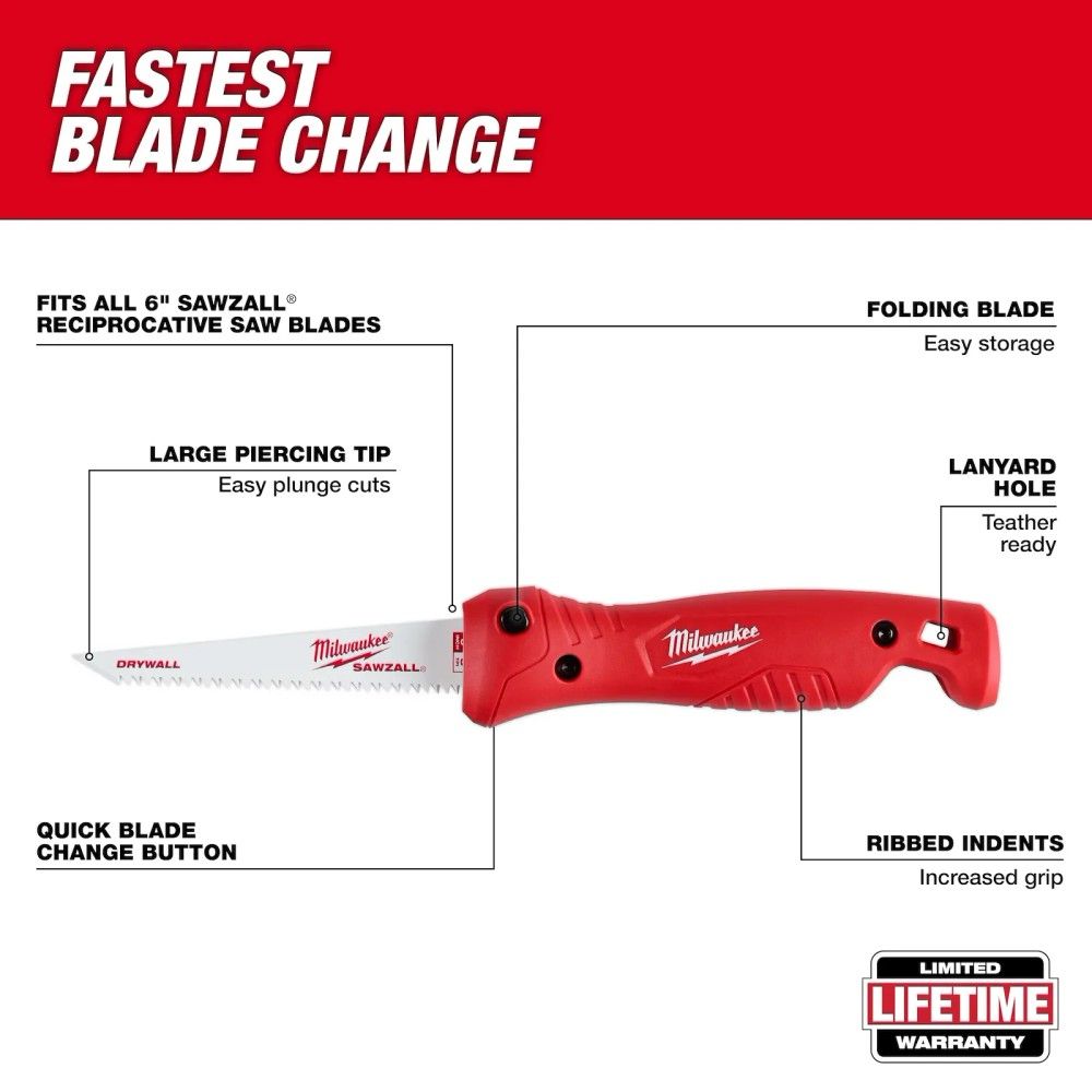 Milwaukee, 6" Folding Jab Saw