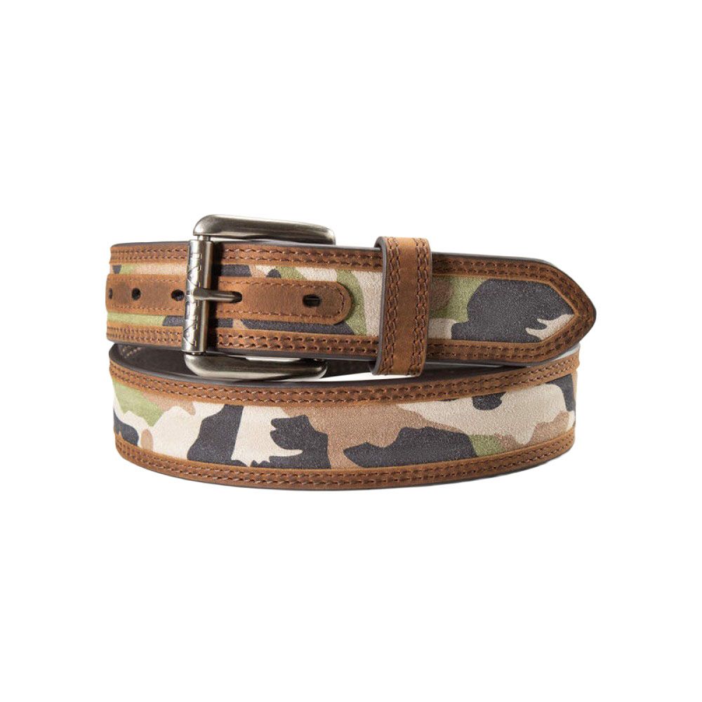 Ariat, Men's Work Camo Suede Inlay Belt