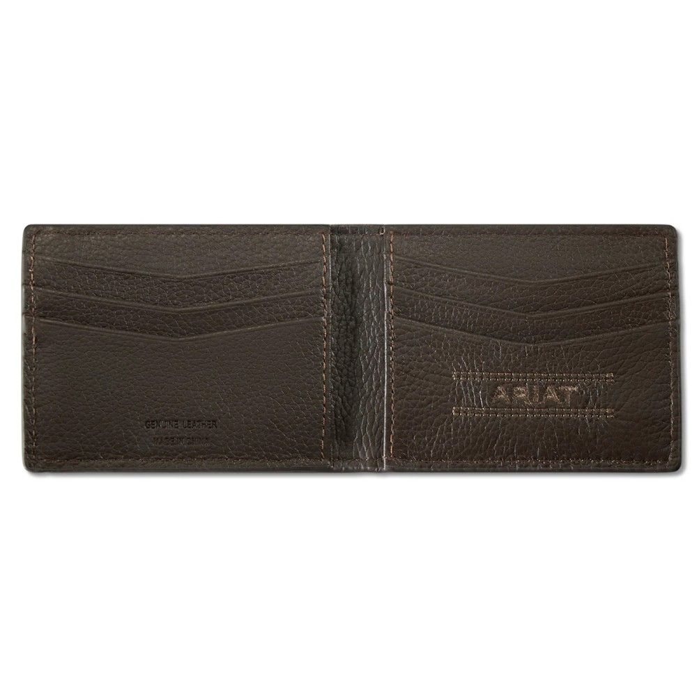 Ariat, Men's Brown Calf Hair Money Clip Wallet