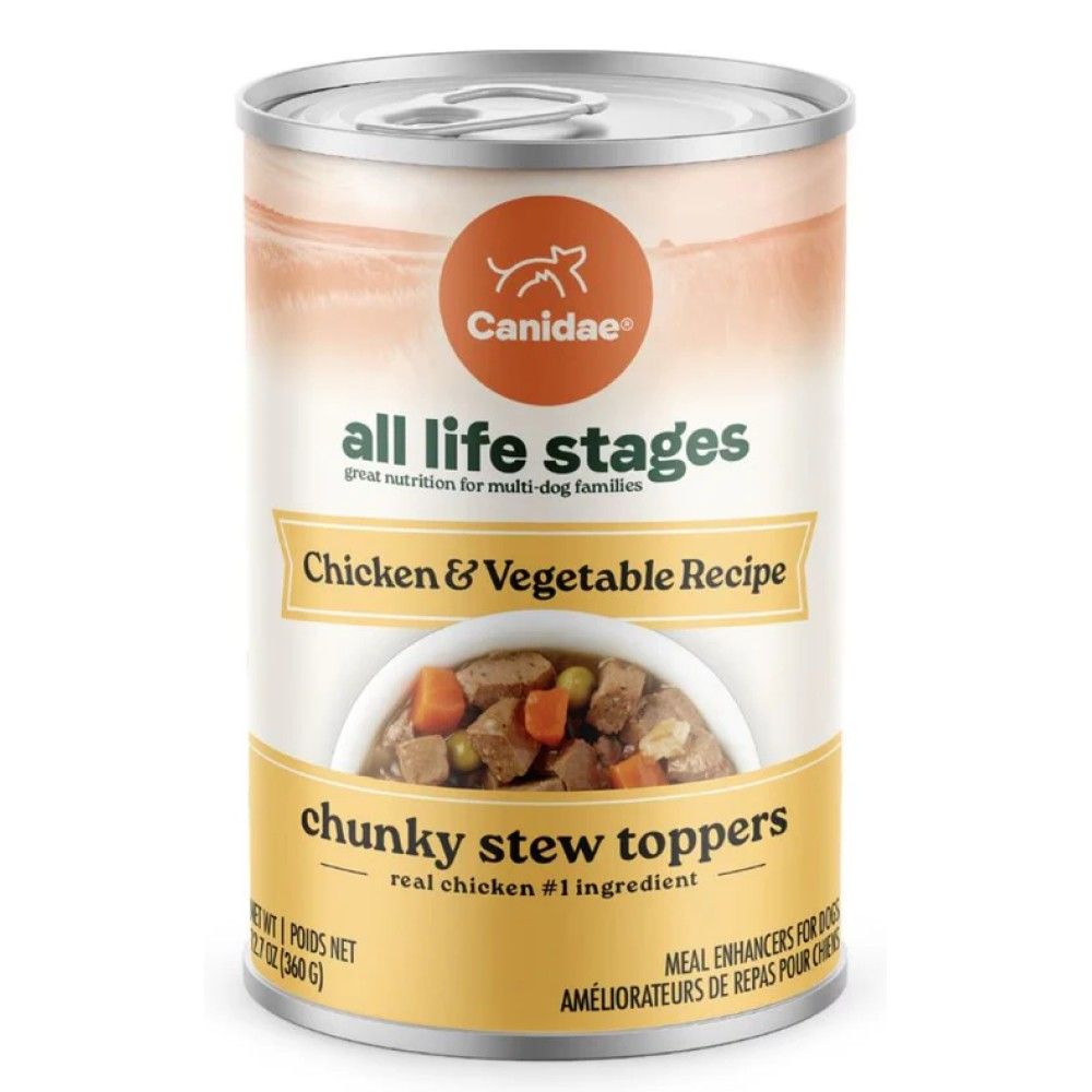 Canidae, All Life Stages Chicken & Vegetable Chunky Stew Toppers, 12.7 oz