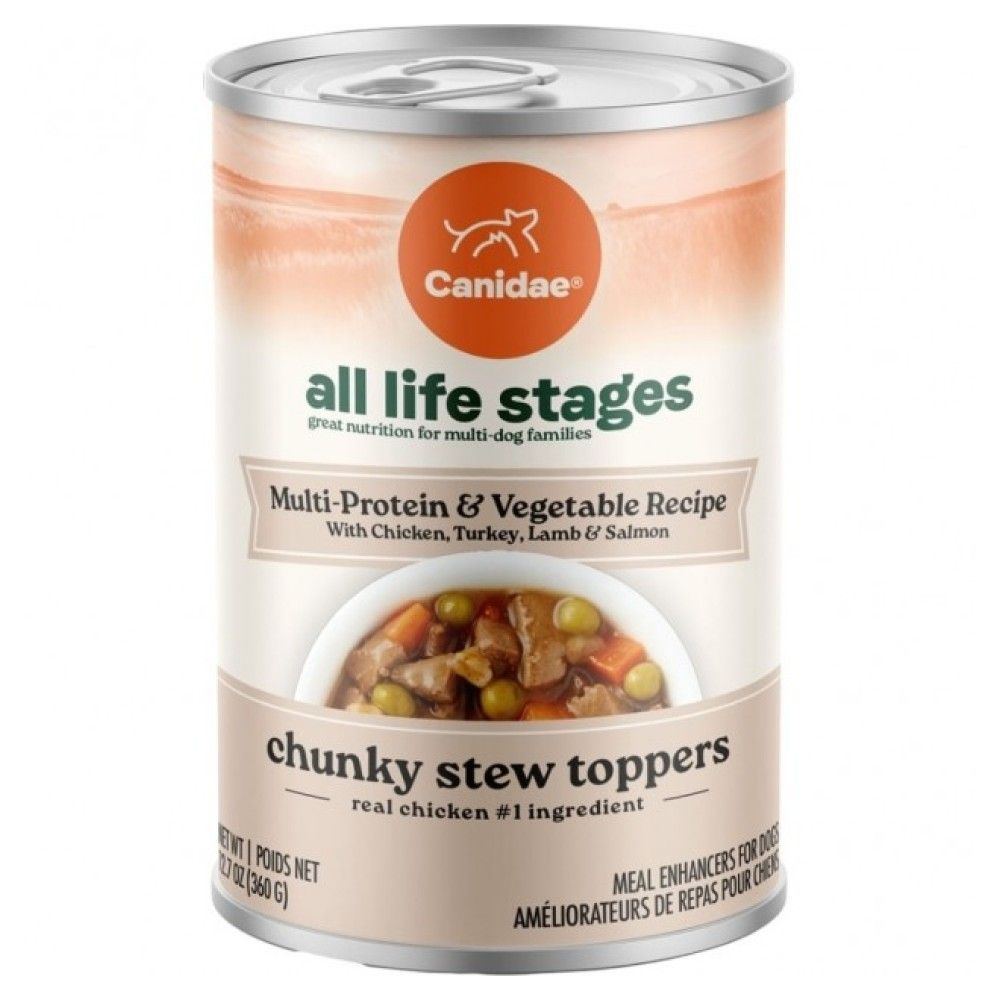 Canidae, All Life Stages Multi-Protein & Vegetable Chunky Stew Toppers, 12.7 oz