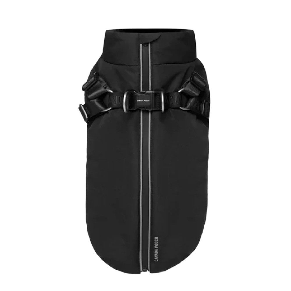 CANADA POOCH, Black Complete Control Harness Dog Winter Jacket