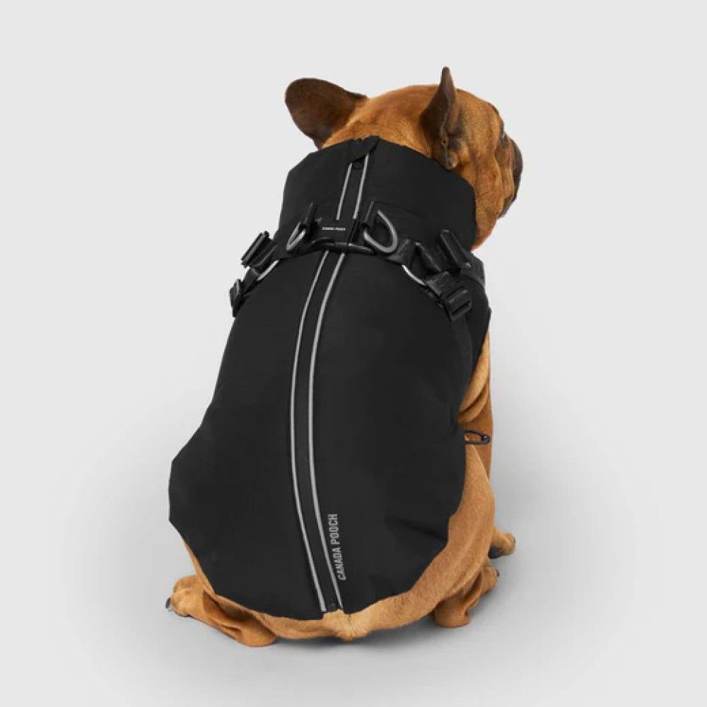 CANADA POOCH, Black Complete Control Harness Dog Winter Jacket