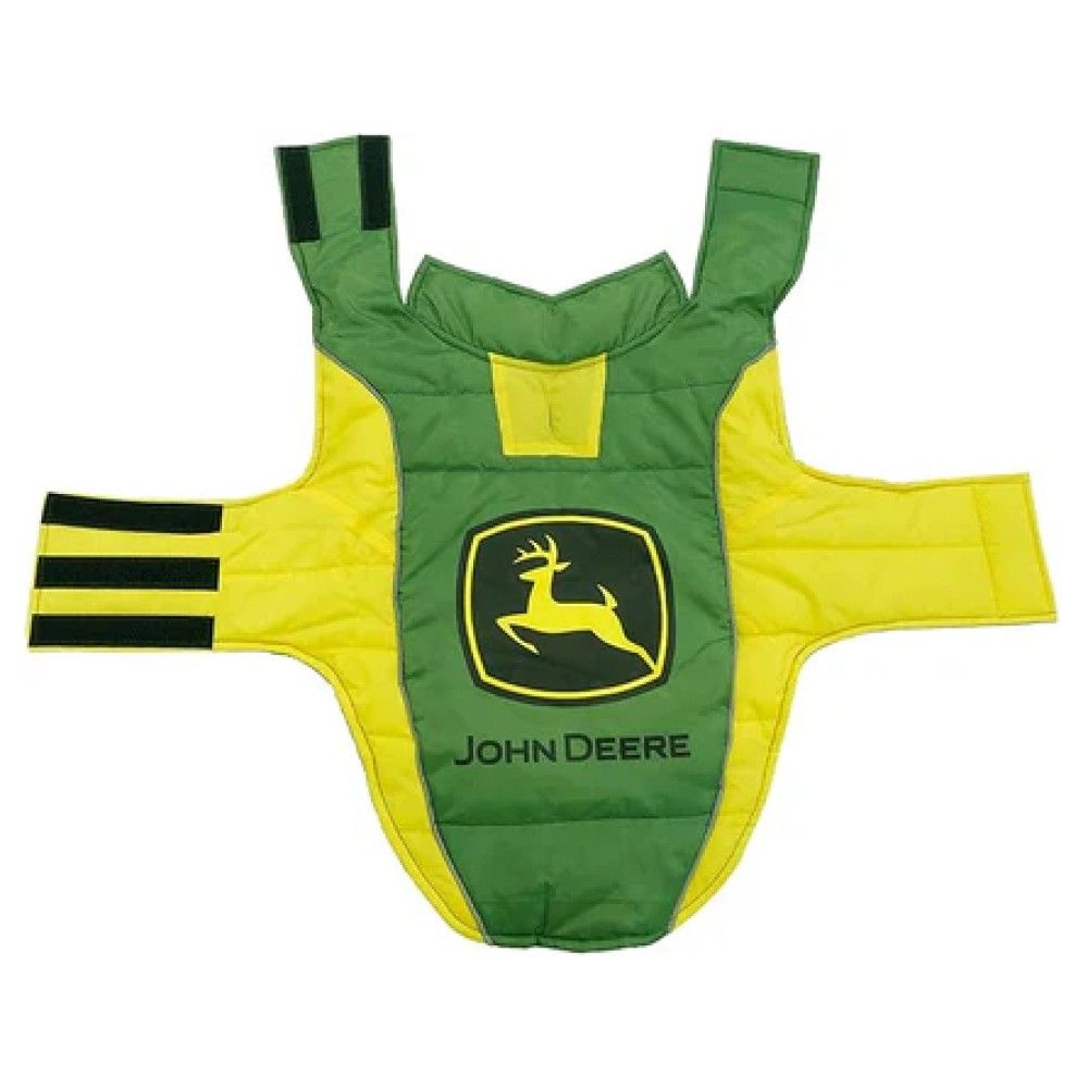 John Deere, Green/Yellow Dog Puffer Vest