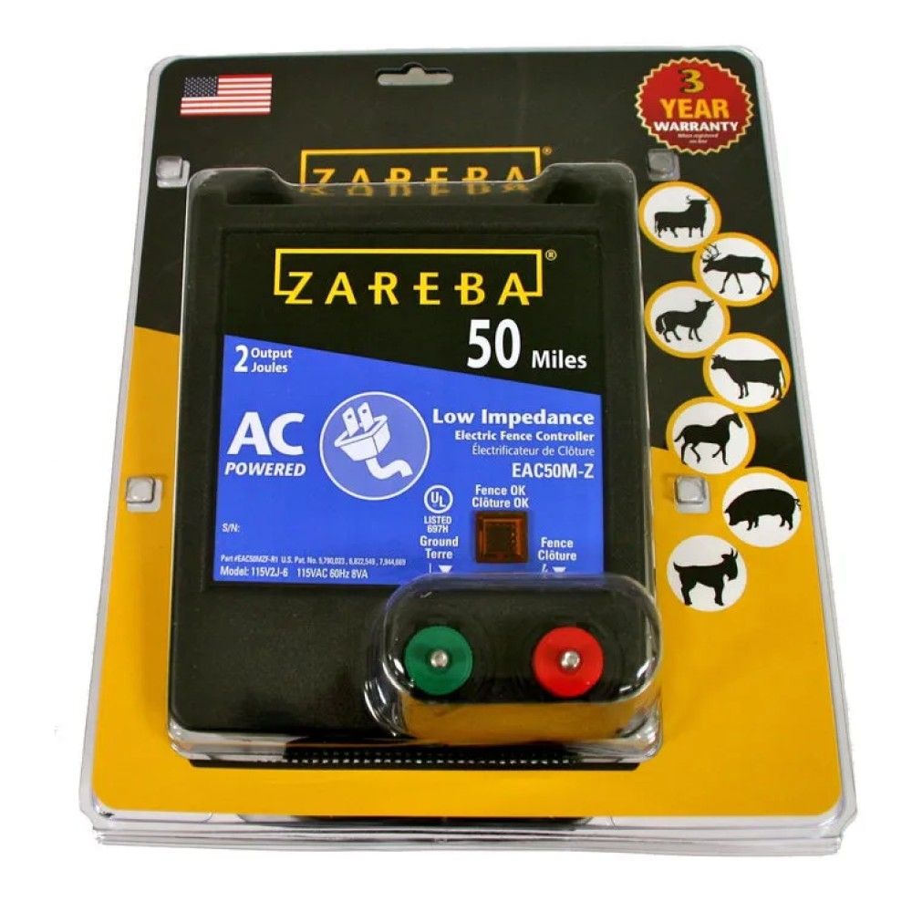 Zareba, 50 Mile AC Powered Low Impedance Charger 