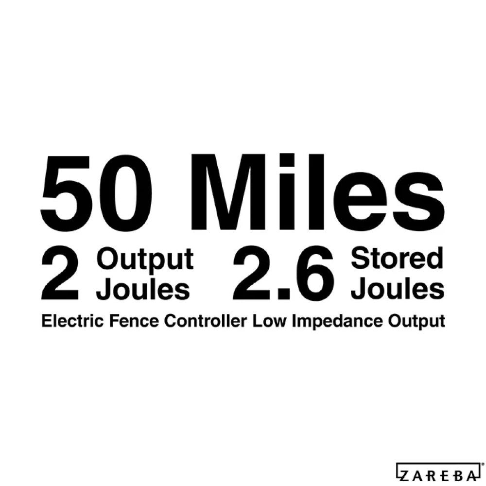 Zareba, 50 Mile AC Powered Low Impedance Charger 