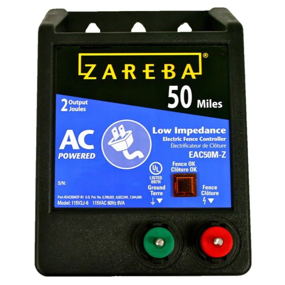Zareba, 50 Mile AC Powered Low Impedance Charger