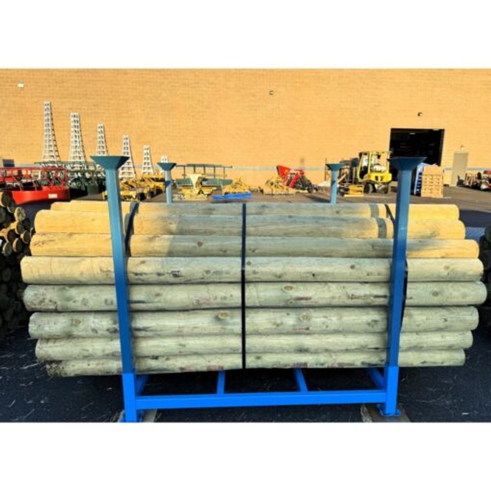 Blue Ribbon, 4" 8 ft Treated Blunt Wood Post