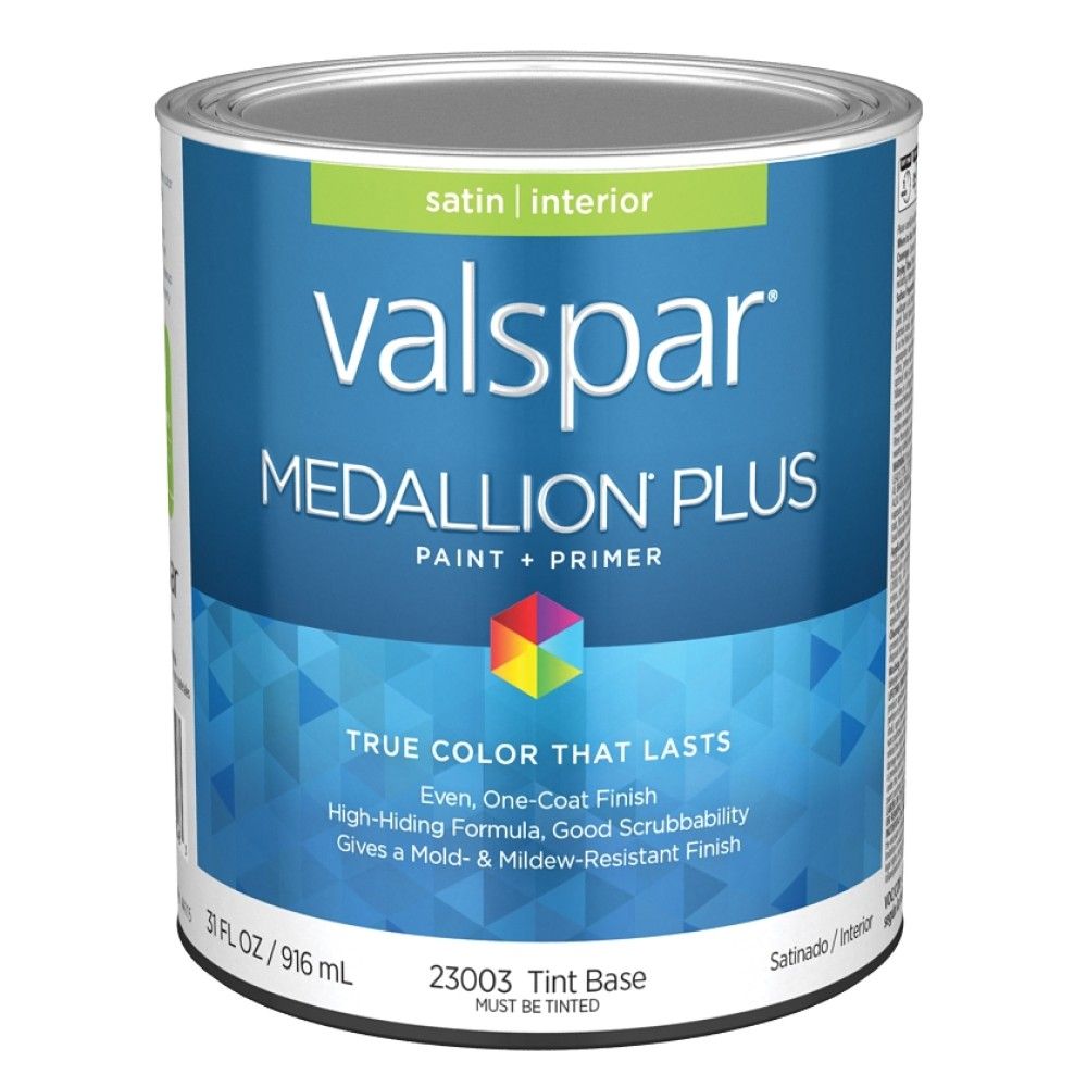 Valspar, Satin Tint Base Medallion Plus Interior Paint + Primer