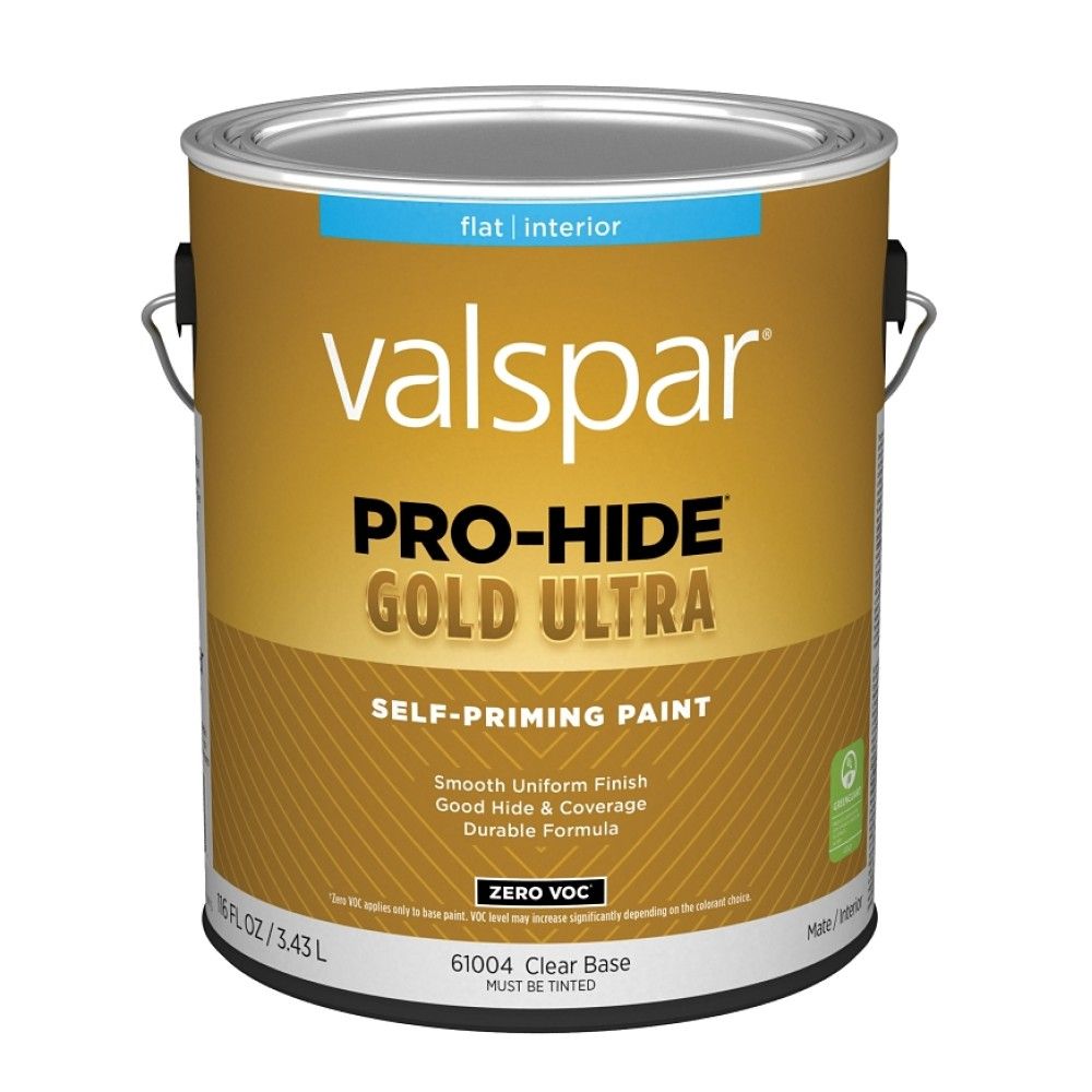 Valspar, Flat Clear Base Pro-Hide Gold Ultra Interior Self-Priming Paint