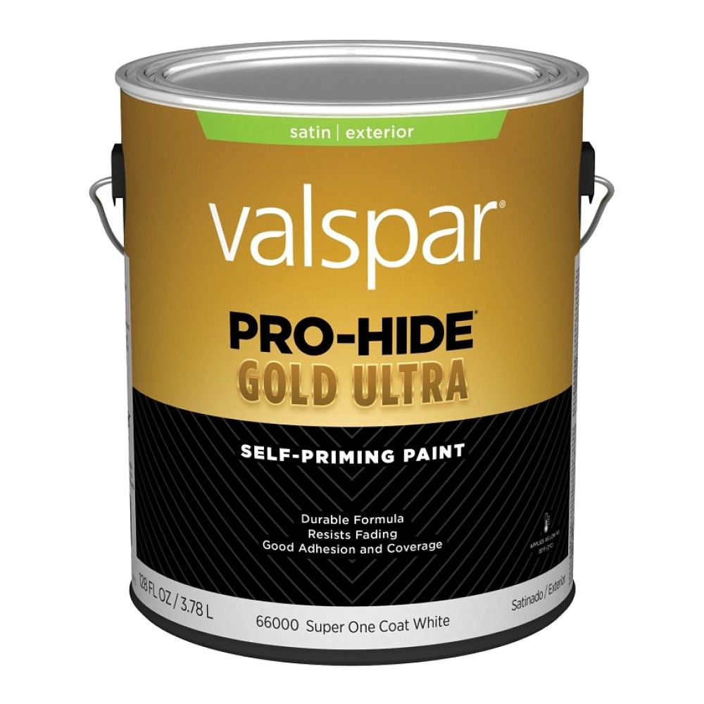 Valspar, Satin White Pro-Hide Gold Ultra Exterior Self-Priming Paint