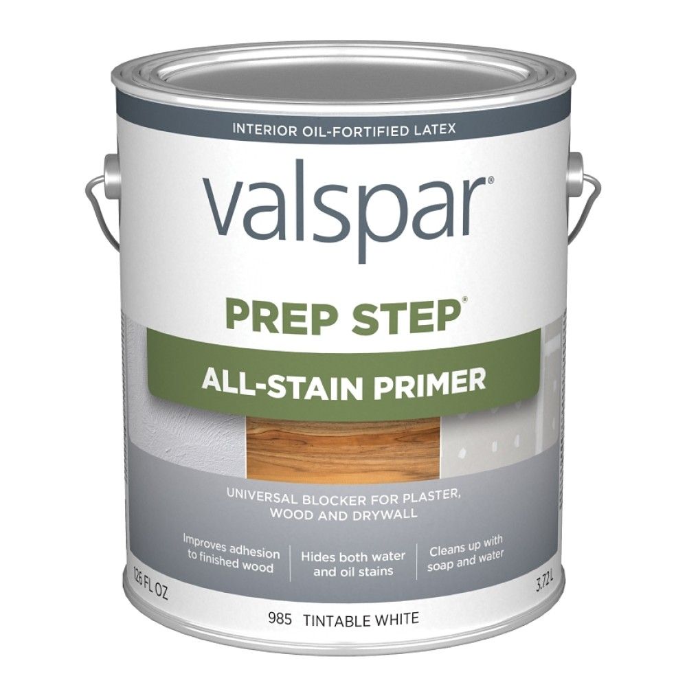 Valspar, Flat Tintable White Prep Step All-Stain Primer, 1 gal