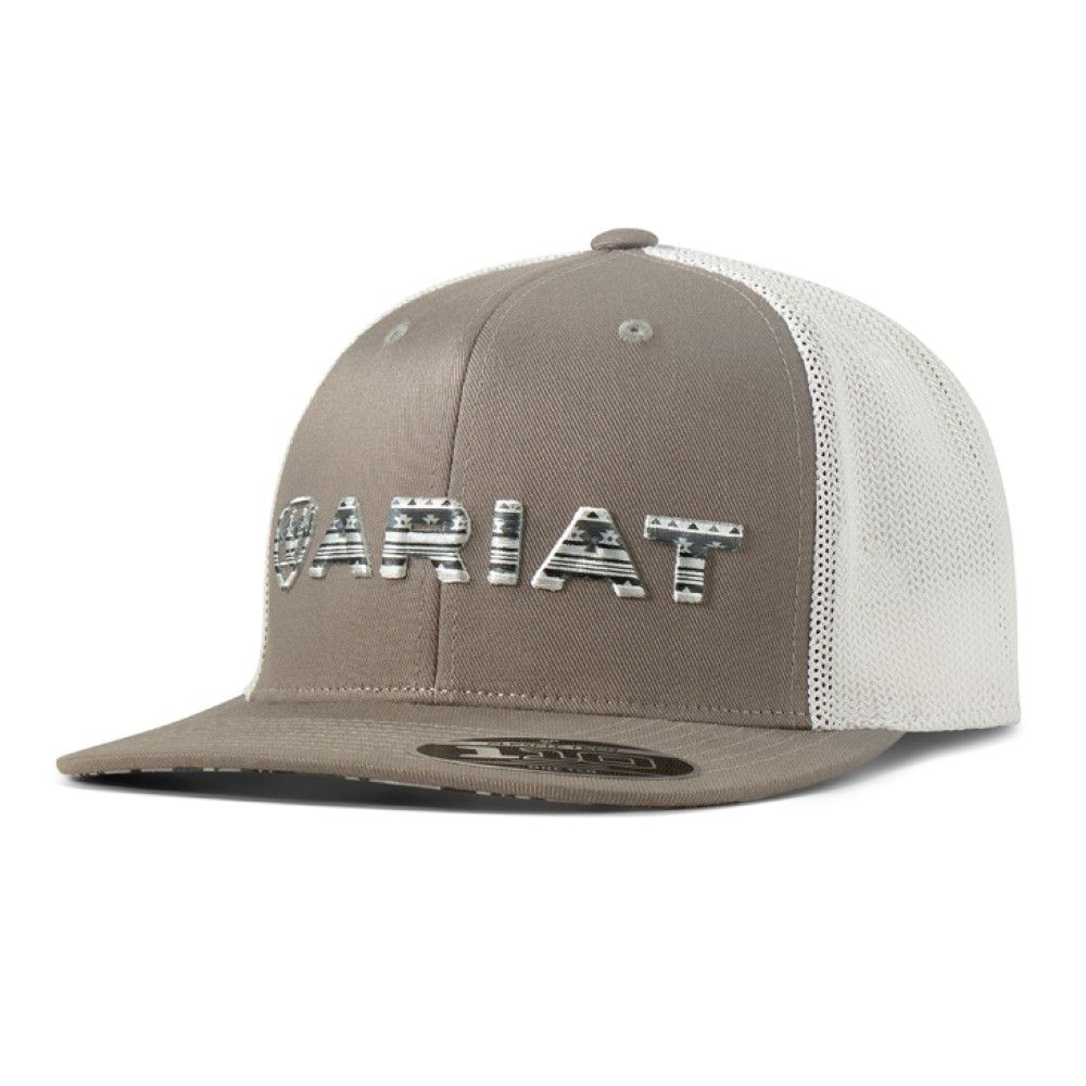 Ariat, Men's Gray Southwest Embroidered Logo Cap