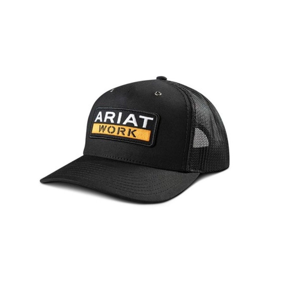 Ariat, Men's Black Work Patch Snapback Cap