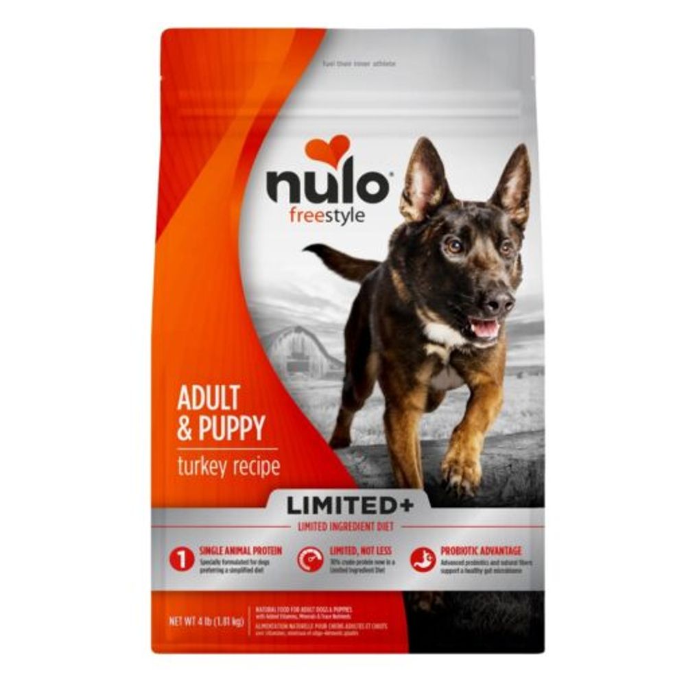 Nulo, Adult & Puppy Freestyle High-Protein Kibble Limited+ Turkey Recipe