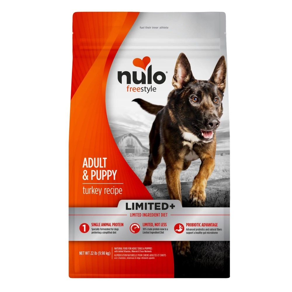 Nulo, Adult & Puppy Freestyle High-Protein Kibble Limited+ Turkey Recipe