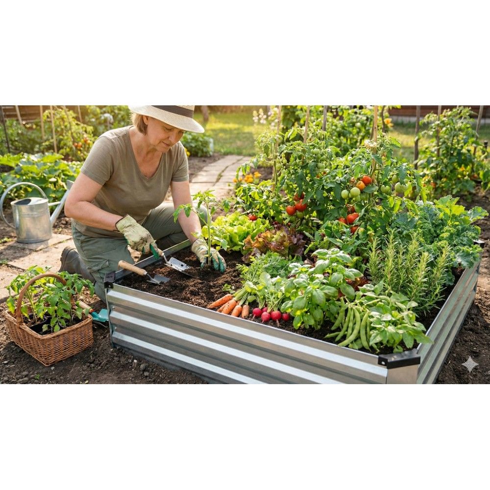 WFS, 47.3" x 35.5" x 11.8" Galvanized Raised Bed