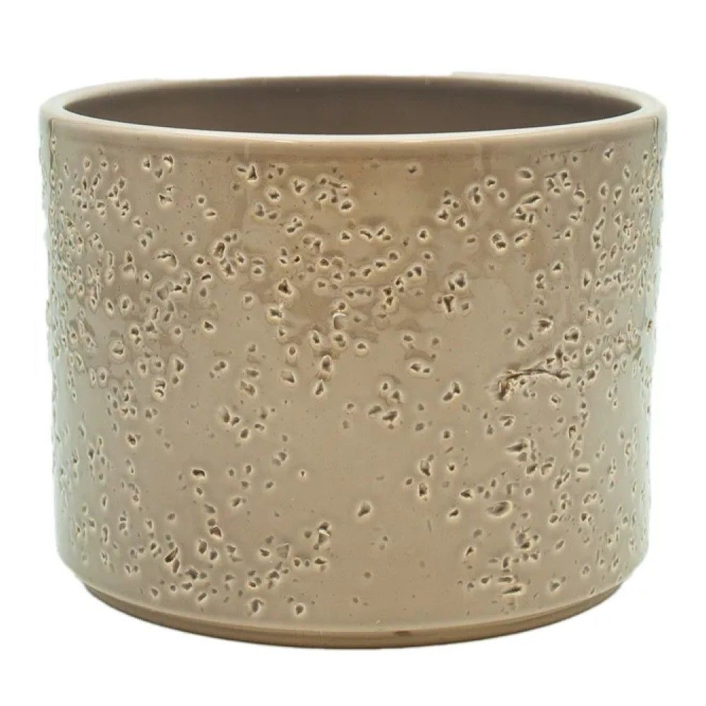 Border Concepts, Cappuccino Pillar Lava Cylinder Pot