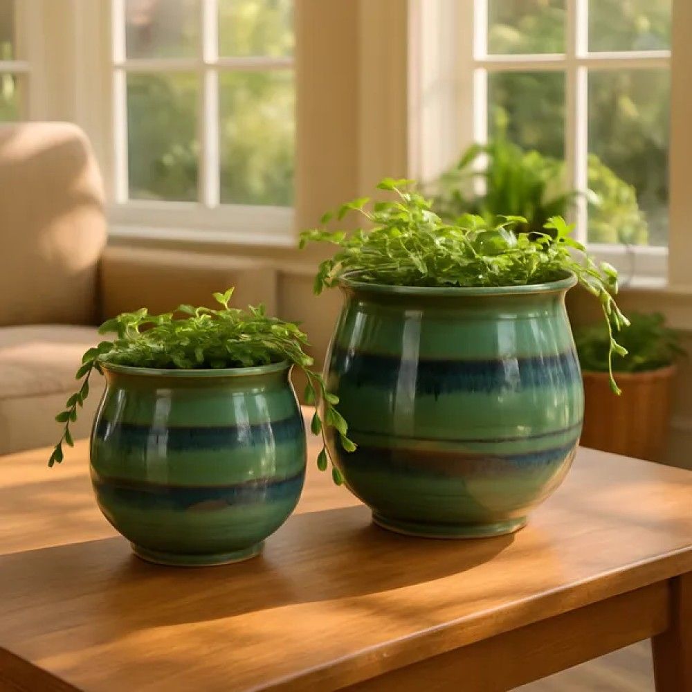 Border Concepts, Delray Green Cecily Planter