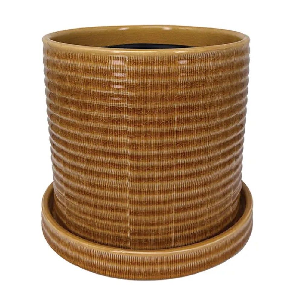 Border Concepts, Ochre Burin Etched Pot