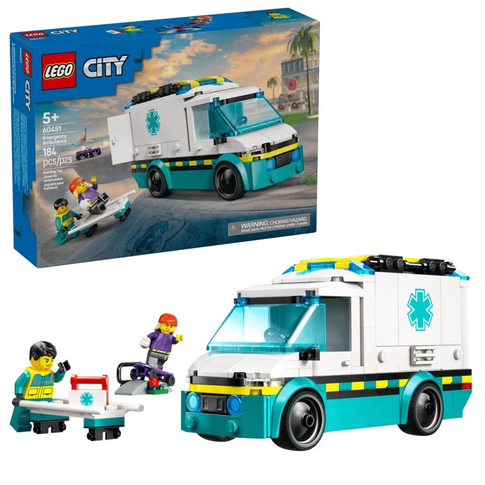 LEGO, City Emergency Ambulance, 184 pc