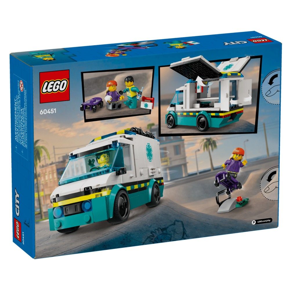 LEGO, City Emergency Ambulance, 184 pc