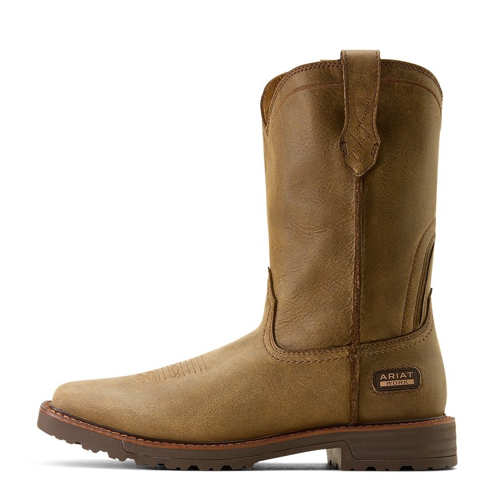 Ariat, Men's Brown Bomber Activator Wide Square Toe  Work Boot