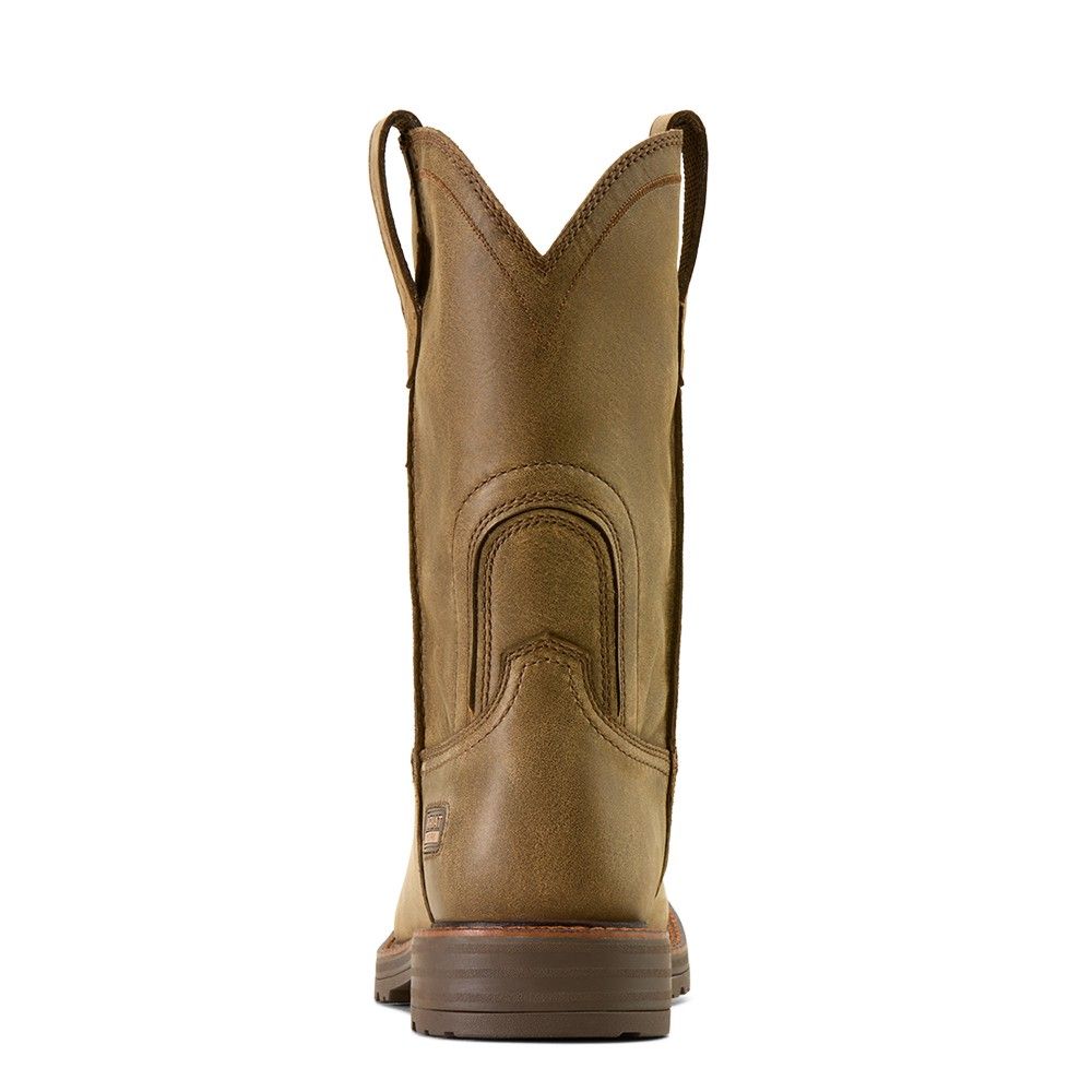 Ariat, Men's Brown Bomber Activator Wide Square Toe  Work Boot