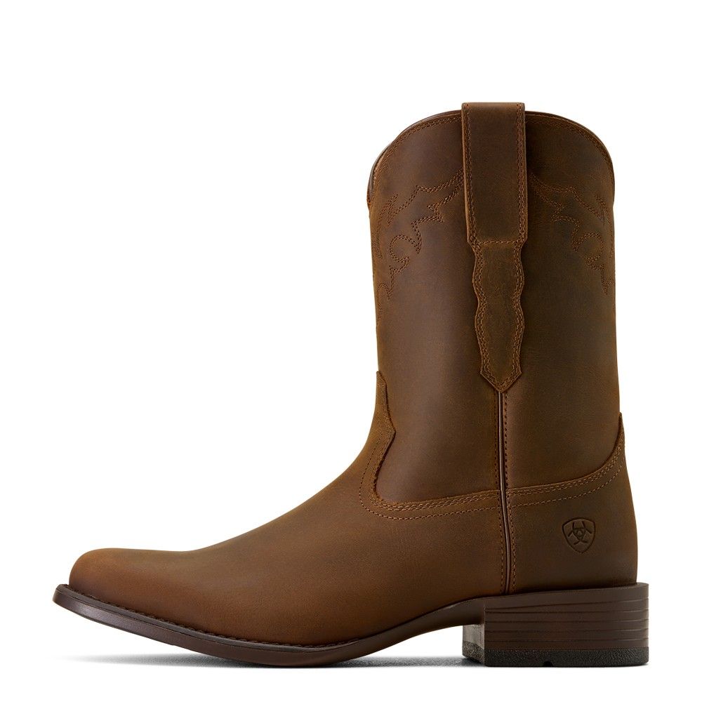 Ariat, Men's Distressed Brown Sonoro 10" Roper Western Boot