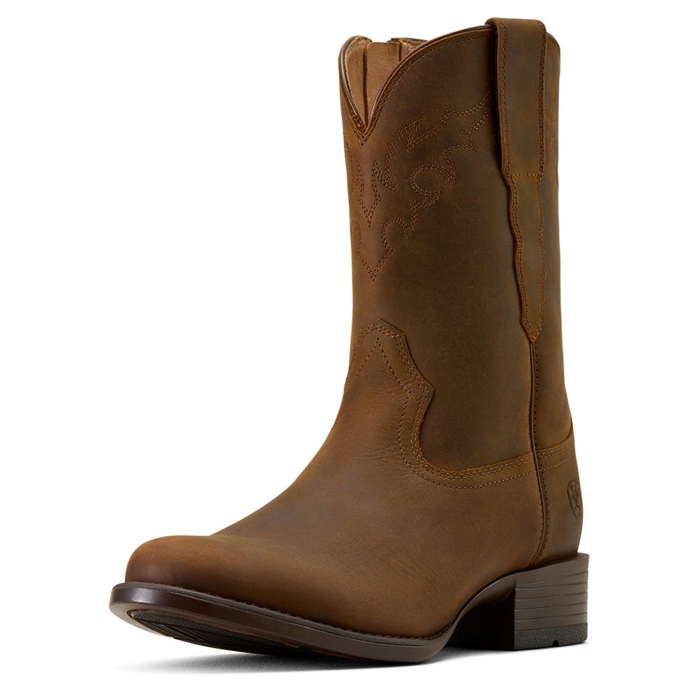 Ariat, Men's Distressed Brown Sonoro 10" Roper Western Boot