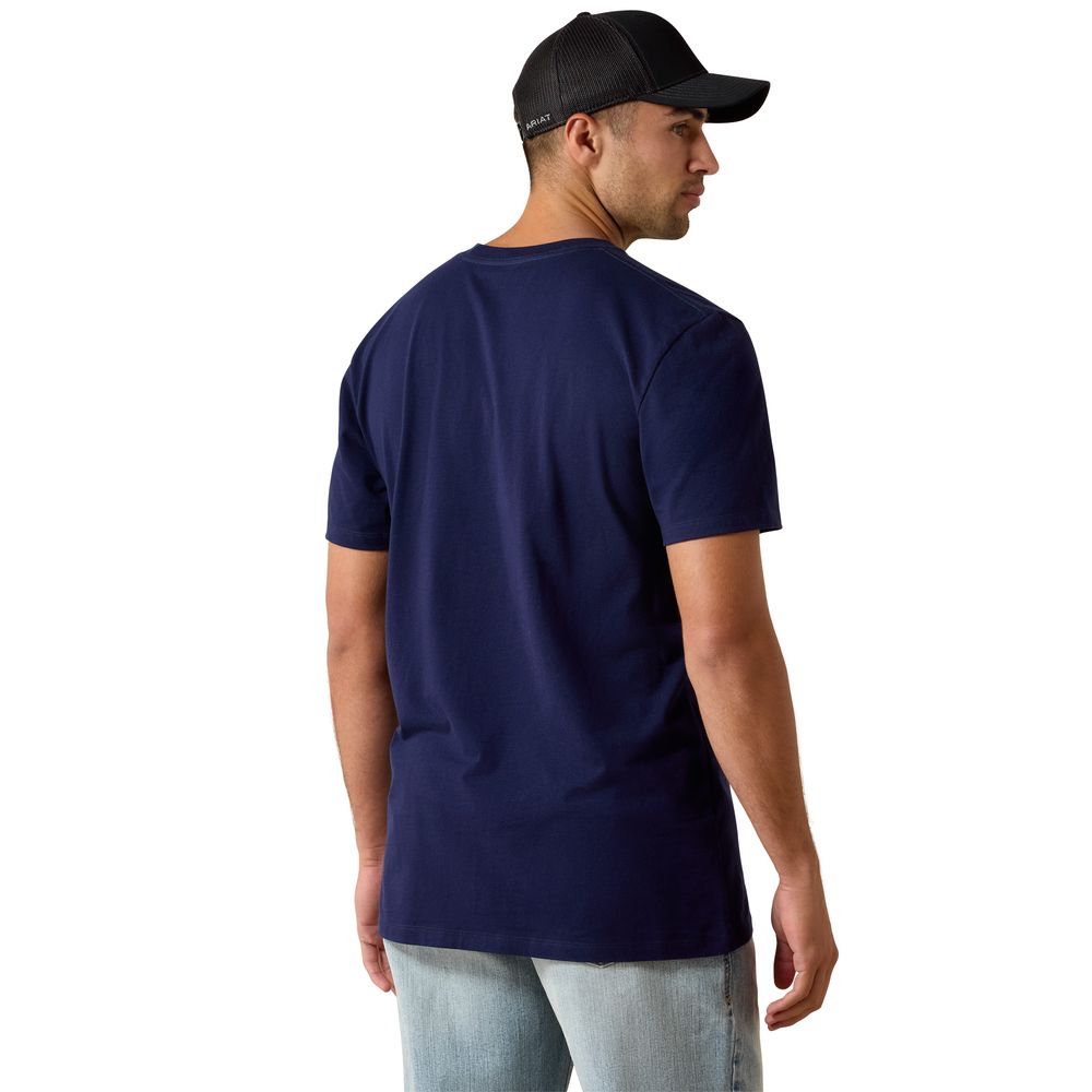 Ariat, Men's Classic Blue Ariat Clean Southsense Icon Classic Fit T-Shirt