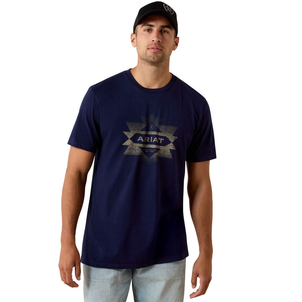 Ariat, Men's Classic Blue Ariat Clean Southsense Icon Classic Fit T-Shirt