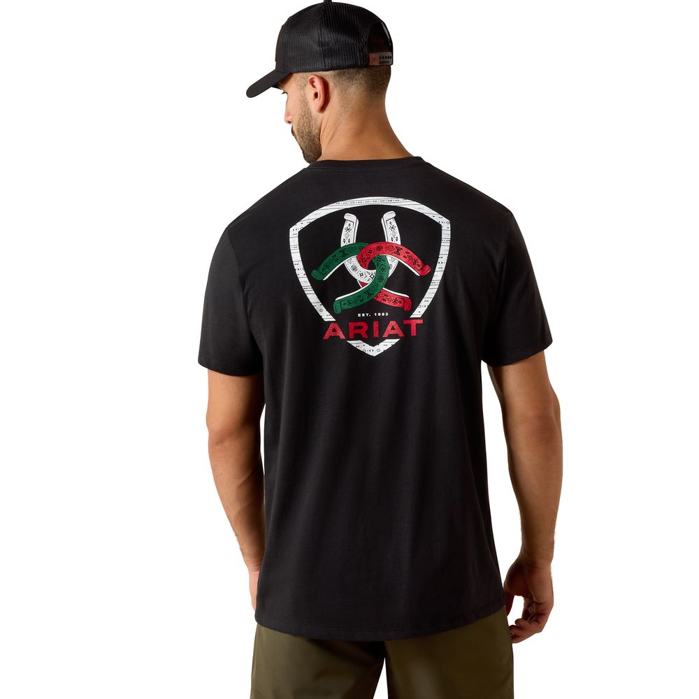 Ariat, Men's Black Tres Herradauras T-Shirt