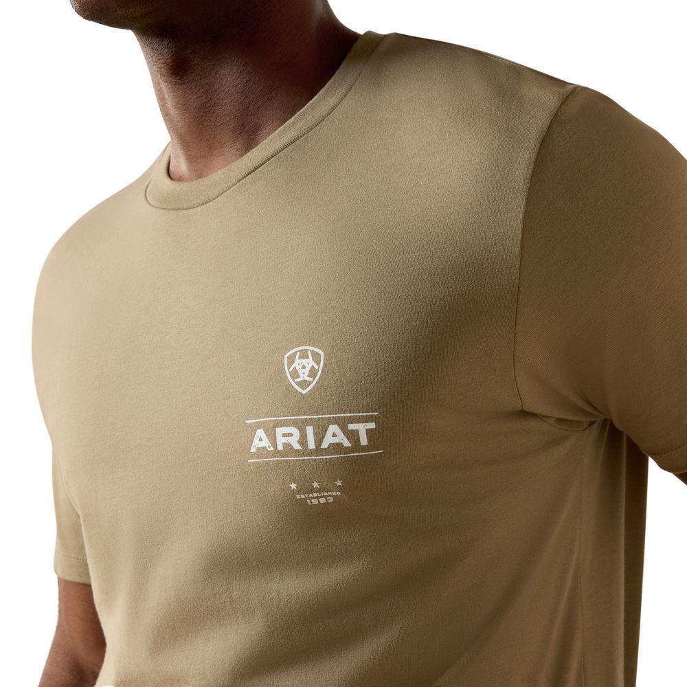 Ariat, Men's Fallen Rock Wooden Diamond Flag T-Shirt