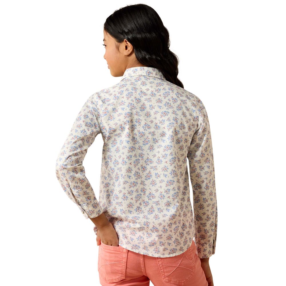 Ariat, Girl's Multi Color Floral Stardust Shirt