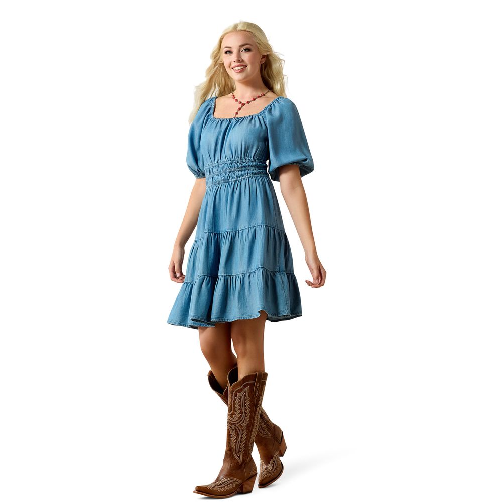 Ariat, Ladies Light Wash Indigo Juliet Dress