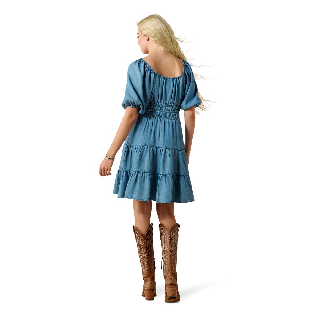 Ariat, Ladies Light Wash Indigo Juliet Dress