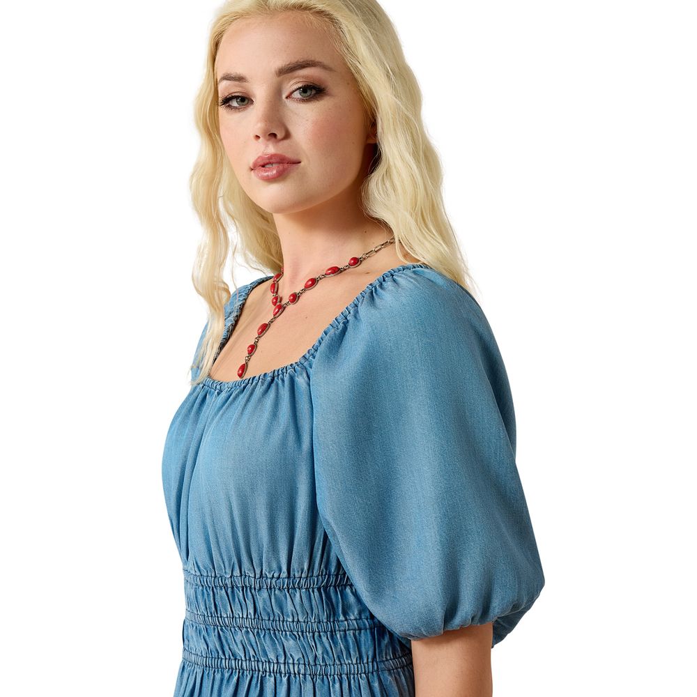 Ariat, Ladies Light Wash Indigo Juliet Dress